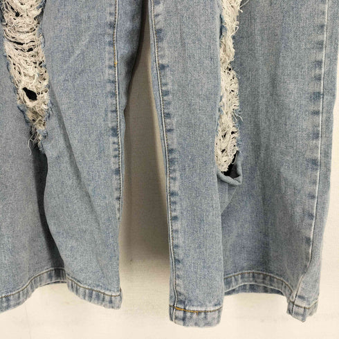 プニュズ PUNYUS 24SS ダメージデニムワイドパンツ レディース JPN:4