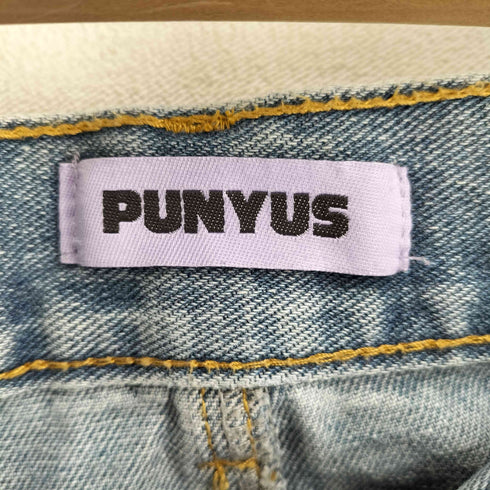 プニュズ PUNYUS 24SS ダメージデニムワイドパンツ レディース JPN:4