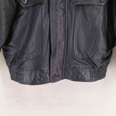 CHARLEY BAY SHEEPSKIN ジップアップ レザージャケット メンズ import:L