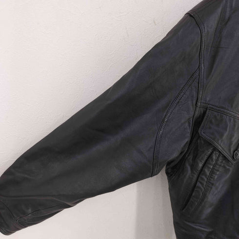 CHARLEY BAY SHEEPSKIN ジップアップ レザージャケット メンズ import:L