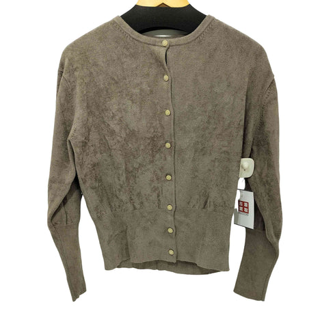 i wonder if... パイル地 レーヨン ナイロン ポリ カーディガン レディース