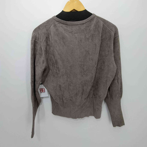 i wonder if... パイル地 レーヨン ナイロン ポリ カーディガン レディース