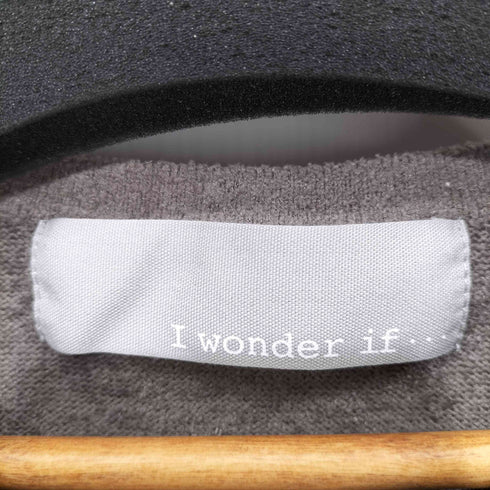 i wonder if... パイル地 レーヨン ナイロン ポリ カーディガン レディース