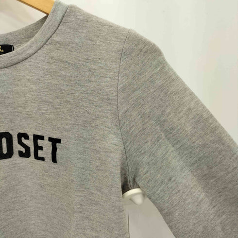 CLUB CLUB CLUB UNCLOSET フロッキープリント 長袖Tシャツ カットソー Y2K レディース M