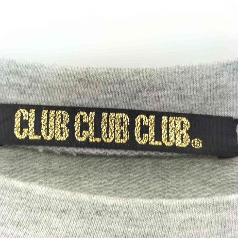 CLUB CLUB CLUB UNCLOSET フロッキープリント 長袖Tシャツ カットソー Y2K レディース M