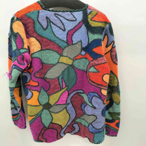 peruvian connection 総柄 アルパカコットン ニットセーター メンズ import:L