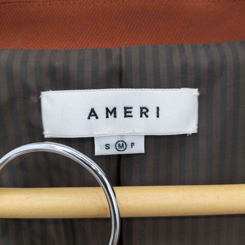 アメリ AMERI シングルブレスト 2B テーラードジャケット 1タック ワイドシルエットスラックスパンツ スーツ セットアップ レディース M