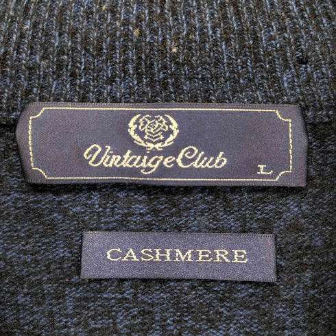 VINTAGE CLUB カシミヤ100 モックネックニット メンズ JPN:L