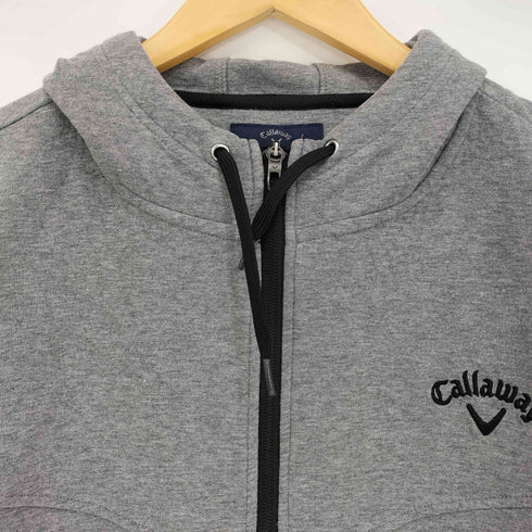キャロウェイ Callaway ロゴ刺繍 ダブルジップ パーカー メンズ 3L