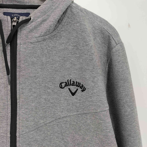 キャロウェイ Callaway ロゴ刺繍 ダブルジップ パーカー メンズ 3L