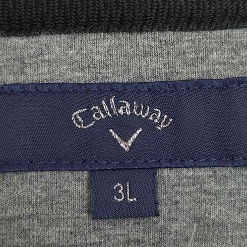 キャロウェイ Callaway ロゴ刺繍 ダブルジップ パーカー メンズ 3L