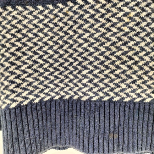 トミーヒルフィガー TOMMY HILFIGER LUXURY BLEND マルチボーダー ハーフジップ ニット メンズ import:XL