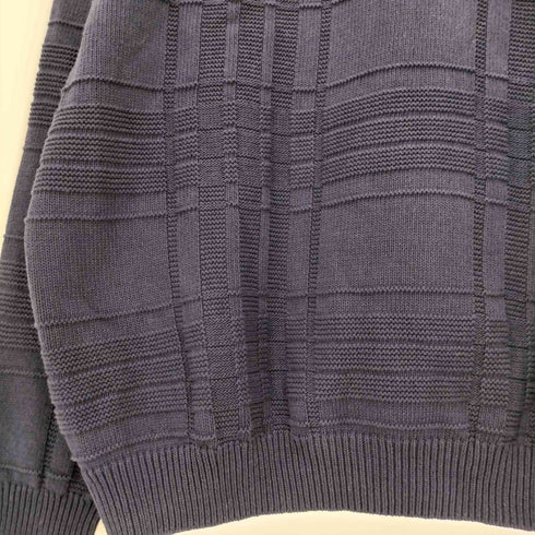 ビューティーアンドユースユナイテッドアローズ BEAUTY & YOUTH UNITED ARROWS ドライコットン 5ゲージ チェック クルーネック ニット メンズ JPN:L