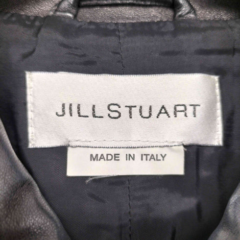 ジルスチュアート JILLSTUART イタリア製 本革 レザージャケット レディース JPN:M