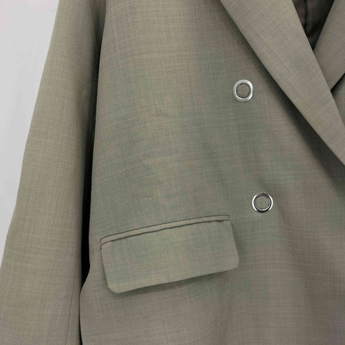 アメリ AMERI RING DOT BUTTON JACKET リングドットボタン ダブルブレスト テーラードジャケット レディース F