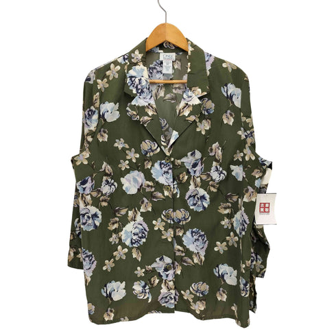 総柄 オープンカラーシャツ メンズ