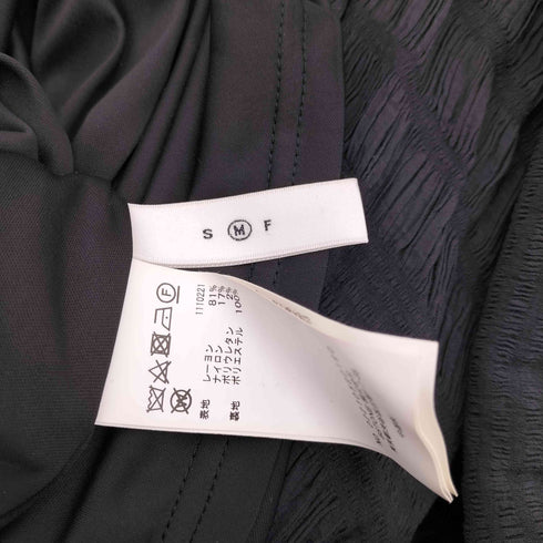 アメリ AMERI フルプリーツ バックオープン シェイプワンピース レディース M
