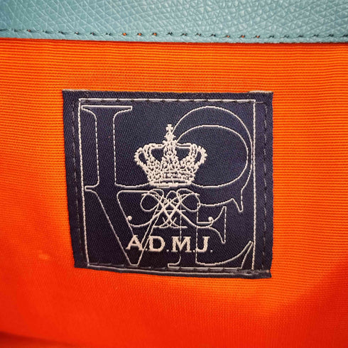 ADMJ クロコ型押しレザートートバック レディース