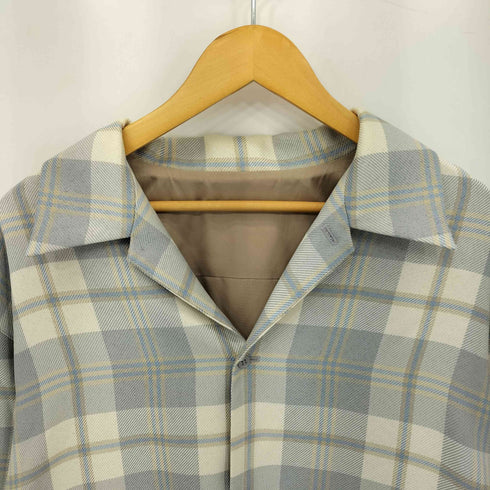 アメリ AMERI CHECK SHIRT マドラスチェック シングルブレスト オープンカラー チェックシャツ ジャケット レディース