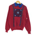 ジャージーズ JERZEES 90S USA製プルオーバー スウェット ポロ ステッチデザイン 綿ポリ メンズ import:M