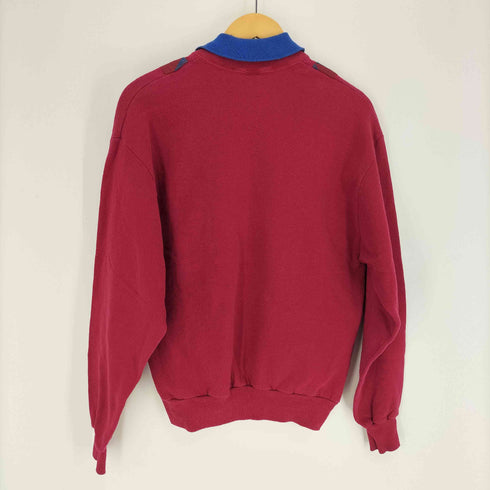 ジャージーズ JERZEES 90S USA製プルオーバー スウェット ポロ ステッチデザイン 綿ポリ メンズ import:M