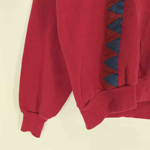 ジャージーズ JERZEES 90S USA製プルオーバー スウェット ポロ ステッチデザイン 綿ポリ メンズ import:M
