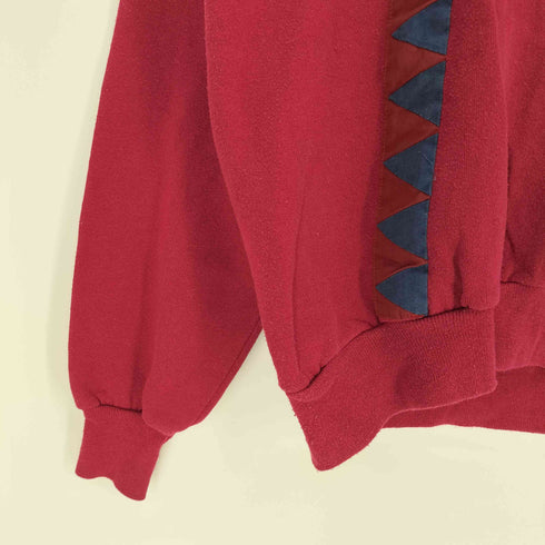 ジャージーズ JERZEES 90S USA製プルオーバー スウェット ポロ ステッチデザイン 綿ポリ メンズ import:M