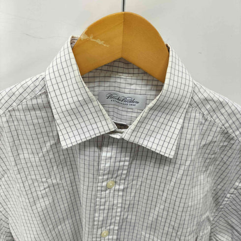 ブルックスブラザーズ BROOKS BROTHERS チェック 半袖 コットン ドレスシャツ メンズ 15 1/2