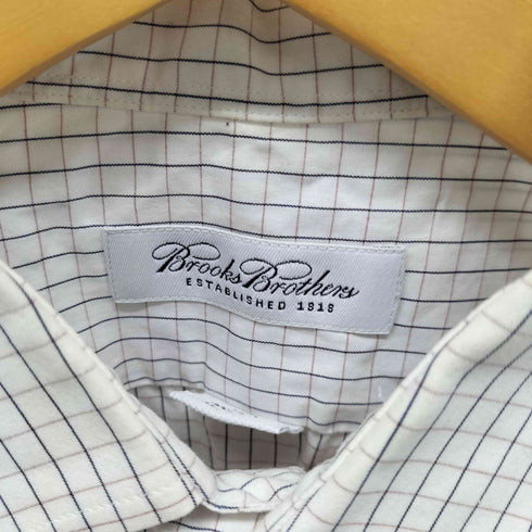 ブルックスブラザーズ BROOKS BROTHERS チェック 半袖 コットン ドレスシャツ メンズ 15 1/2