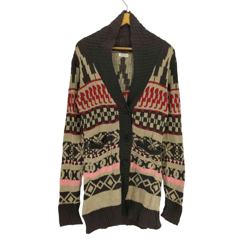 アクリル ナイロン ニット カーディガン レディース import:S