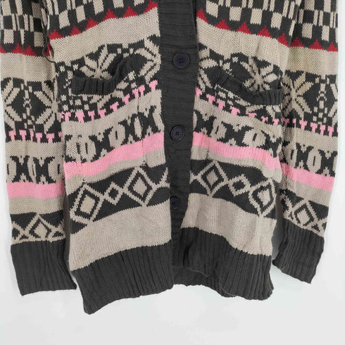 アクリル ナイロン ニット カーディガン レディース import:S