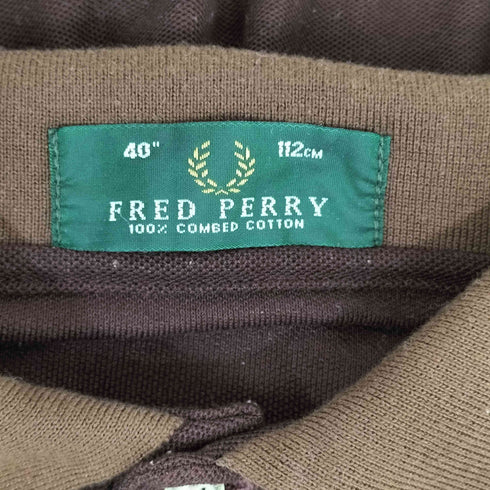 フレッドペリー FRED PERRY 月桂樹 ロゴ刺繍 S/S ポロシャツ メンズ FR:40