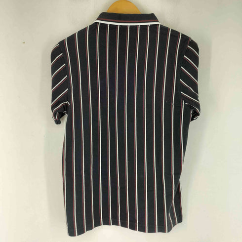 フレッドペリー FRED PERRY 月桂樹 ロゴ刺繍 ストライプ S/S ポロシャツ メンズ import:S