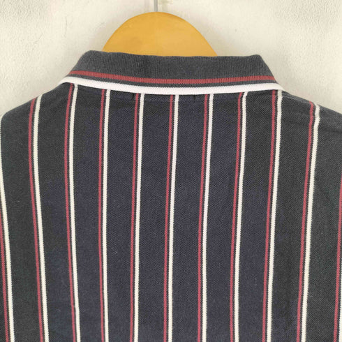 フレッドペリー FRED PERRY 月桂樹 ロゴ刺繍 ストライプ S/S ポロシャツ メンズ import:S
