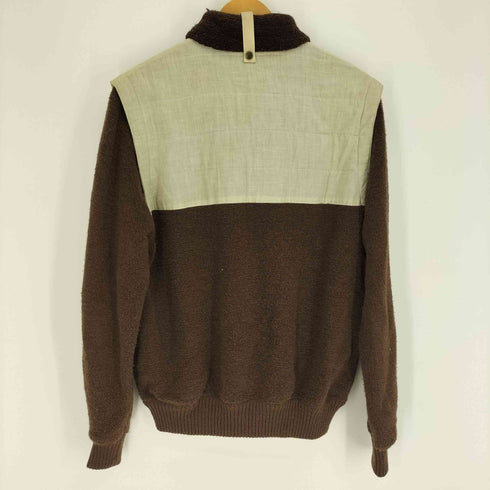 PLA SPORTS パイル地 切替 ジップアップ ジャケット メンズ 3