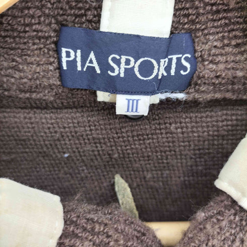 PLA SPORTS パイル地 切替 ジップアップ ジャケット メンズ 3