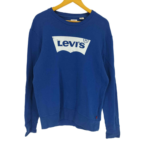 リーバイス Levis ロゴプリント コットン クルーネック スウェット メンズ import:M