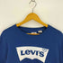 リーバイス Levis ロゴプリント コットン クルーネック スウェット メンズ import:M