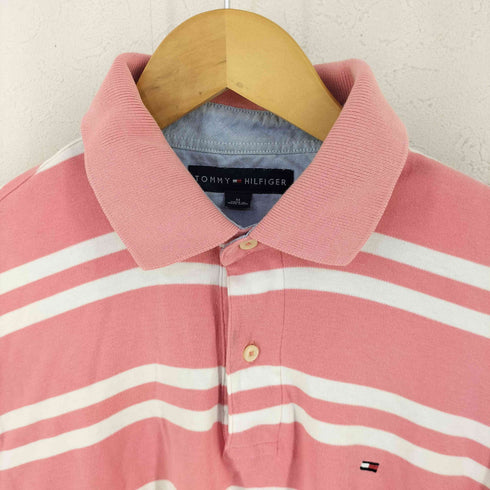 トミーヒルフィガー TOMMY HILFIGER ボーダー ポロシャツ メンズ import:M