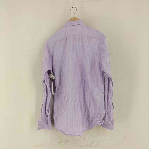 エルメネジルドゼニア Ermenegildo Zegna ストライプ レギュラーカラーシャツ メンズ