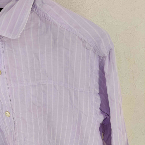 エルメネジルドゼニア Ermenegildo Zegna ストライプ レギュラーカラーシャツ メンズ