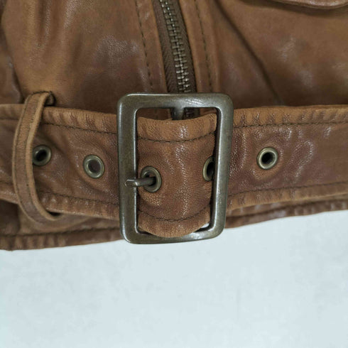 ビューティフルピープル beautiful people lamb leather ダブルライダースジャケット レディース