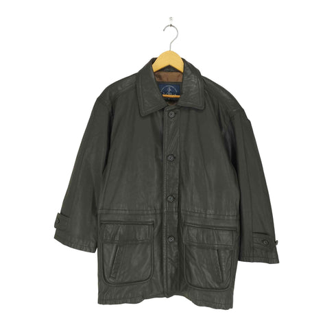 Jack mighty lamb leather ラムレザーカーコート メンズ M