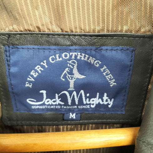 Jack mighty lamb leather ラムレザーカーコート メンズ M