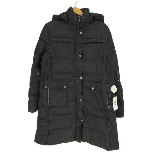 トミーヒルフィガー TOMMY HILFIGER 中綿 ナイロン セミロング ジャケット レディース import:L