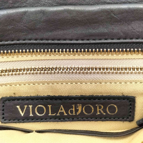 violad’oro フリンジレザートートバッグ レディース