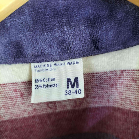 ベロア ボーダー ポロシャツ メンズ import:M