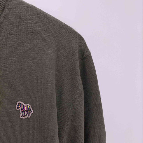 ピーエスポールスミス PS Paul Smith Sports Stripe Zebra ジップアップニット レディース import:L