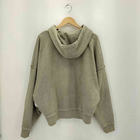 ザラ ZARA ダメージ加工 オーバーサイズ ダブルジップ パーカー メンズ import:XL