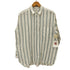 マーカウェア markaware PULLOVER SHIRTS ORGANIC SUPIMA/BROWN COTTON STRIPE メンズ JPN:1